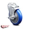 Service Caster 5 Inch Blue Polyurethane Wheel Swivel Bolt Hole Caster with Brake SCC SCC-BH20S514-PPUB-BLUE-TLB - alternate 5